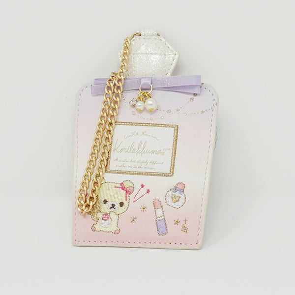 2019 Perfume Bottle Shaped Pass Case Keychain  - In the Mirror Korilakkuma Theme - Rilakkuma