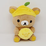 (No Tags) 2015 Rilakkuma Sitting with Lemon (Caravan Limited) Plush - Fresh Lemon Theme - San-X