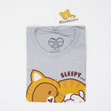 Rilakkuma Neko Cat Theme Grey T-Shirt San-X