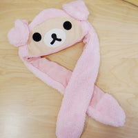 Pink Rilakkuma Bunny Hat with Moving Ears  - Rilakkuma Prize Goods