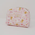 2018 Pastel Pink Zipper Pouch - Sakura Rilakkuma Cherry Blossom