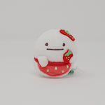 Obake with Strawberry Apron Tenori Plush - Strawberry Fair Sumikkogurashi