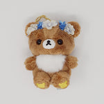 2017 Chairoikoguma with Blue Flower Crown Plush Keychain - Korilakkuma meets Chairoikoguma