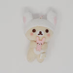 2017 Blushing Korilakkuma with Bunny Prize Plush Keychain - Rilakkuma Bunny