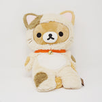 (No Tags) 2015 Calico Cat Long Rilakkuma Plush - Rilakkuma Cat Theme - San-X