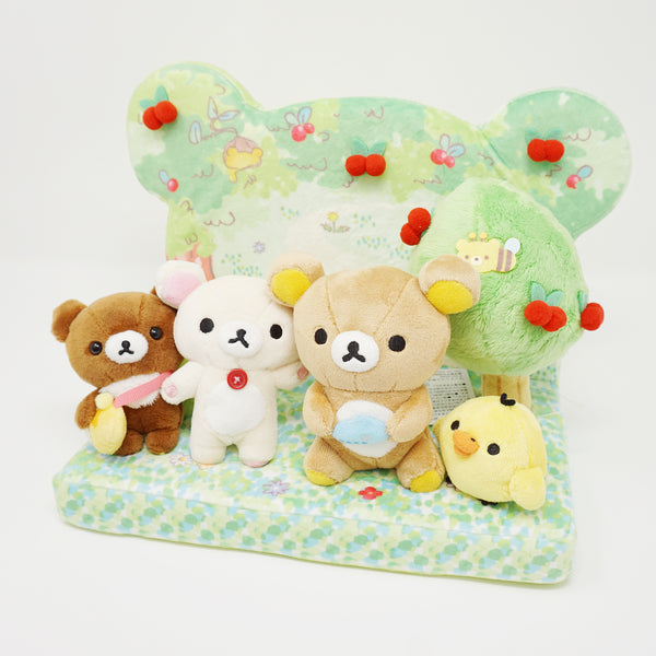 2016 Rilakkuma, Korilakkuma, Kiiroitori and Chairoikoguma Plush Set - Korilakkuma's New Friend Theme - Rilakkuma Net Shop Limited