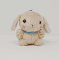 Beige Amuse Pote Usa Loppy Bunny Plush Keychain