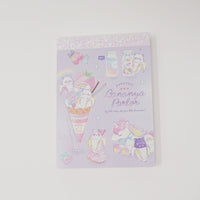 Bananya Parlor Purple Mini Memo Pad - Qlia