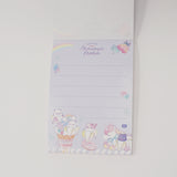 Bananya Parlor Purple Mini Memo Pad - Qlia