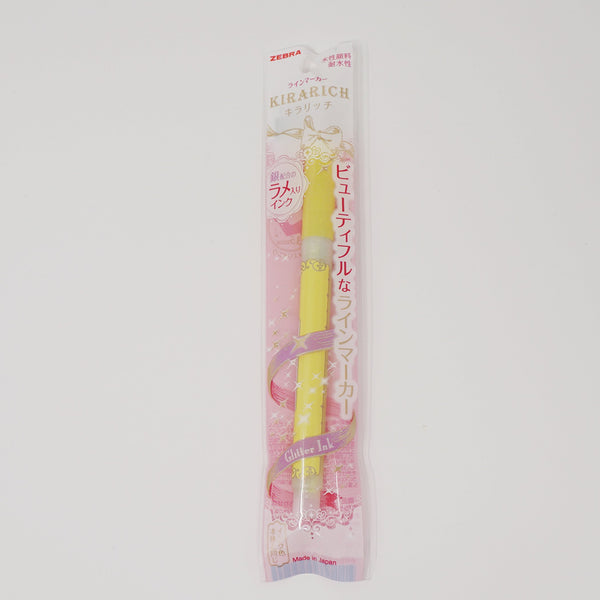 Glitter Highlighter (Yellow) KIRARICH - Zebra