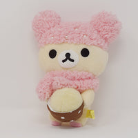 Fuzzy Pink Hat and Scarf Korilakkuma Prize Plush