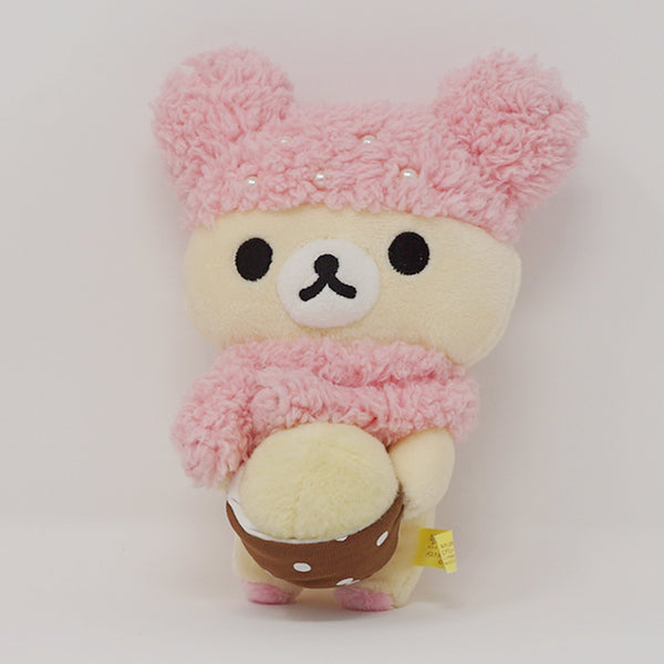 Fuzzy Pink Hat and Scarf Korilakkuma Prize Plush