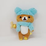 Fuzzy Blue Hat and Scarf Rilakkuma Prize Plush