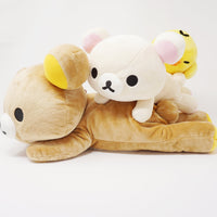 Limited Rilakkuma, Korilakkuma, and Kiiroitori Lying Plush Set - Always Rilakkuma