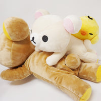 Limited Rilakkuma, Korilakkuma, and Kiiroitori Lying Plush Set - Always Rilakkuma