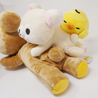 Limited Rilakkuma, Korilakkuma, and Kiiroitori Lying Plush Set - Always Rilakkuma