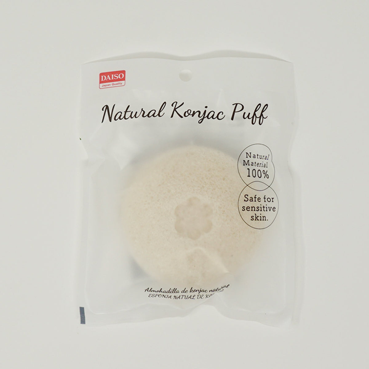 Natural Konjac Face Sponge Daiso Mary Bear