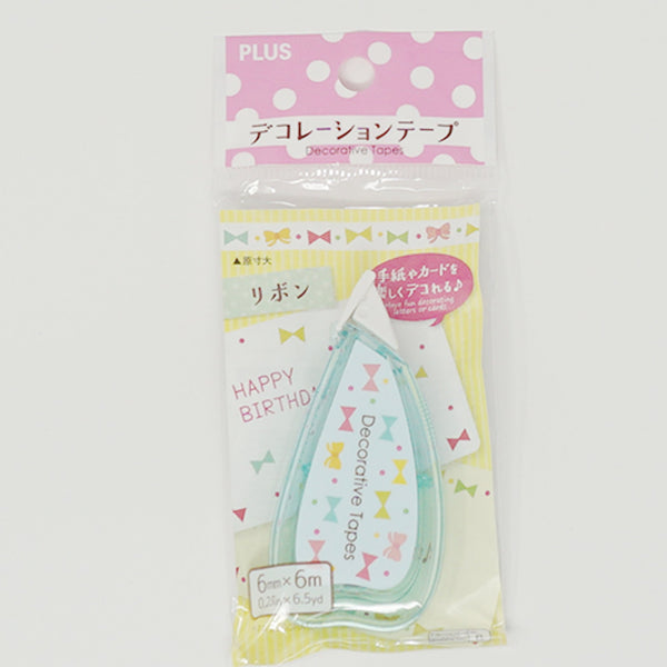 Ribbon Design Rolling Deco Tape   - Daiso
