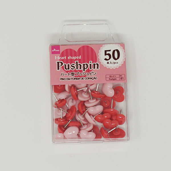 Heart Push Pins Paper Ribbon Sticker Tape  - Daiso