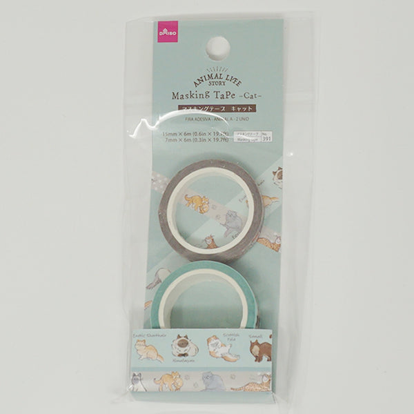 Cat Deco Tape Masking Tape  - Daiso
