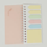 Pink Cover Spiral Sticky Note Set  - Daiso
