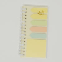 Yellow Cover Spiral Sticky Note Set  - Daiso