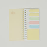 Yellow Cover Spiral Sticky Note Set  - Daiso