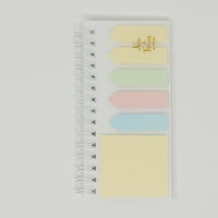 Clear Cover Spiral Sticky Note Set  - Daiso