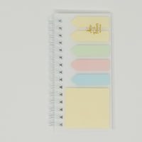 Clear Cover Spiral Sticky Note Set  - Daiso
