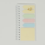 Clear Cover Spiral Sticky Note Set  - Daiso
