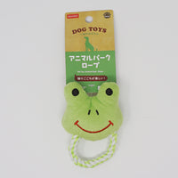 Frog Loop Animal Rope Pet Toy Plush  - Daiso