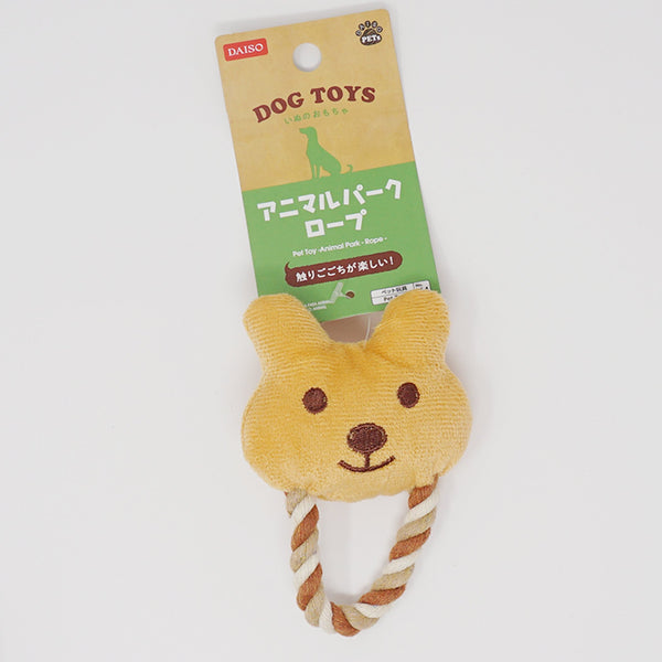 Bear Loop Animal Rope Pet Toy Plush  - Daiso