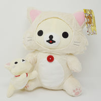 White Cat Korilakkuma Playing with Kitty 8.5 inch - Neko Rilakkuma Plush