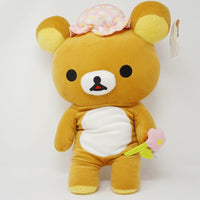 Rilakkuma with Flower 19 inch Plush - Rilakkuma Happy Picnic