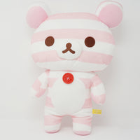 2019 Pink Striped Korilakkuma Prize Plush - Rilakkuma San-X