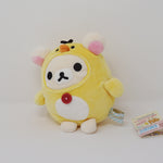 2017 Korilakkuma in Kiiroitori Outfit Small Round Mochi Plush - Kiiroitori Diary Rilakkuma - San-X