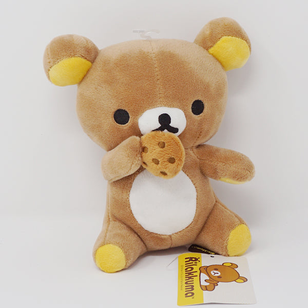 Rilakkuma Eating Cookie Biscuit 6.5" Plush - San-X