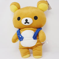 Rilakkuma Onsen Towel (Blue Scarf 19") Plush