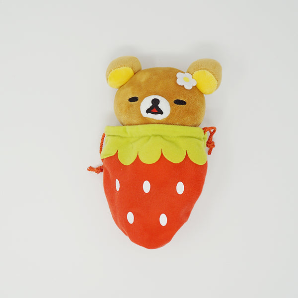 2014 Rilakkuma in Red Strawberry Drawstring Prize Plush