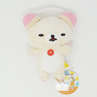 2006 Lying Korilakkuma with Headphones Eyes Closed Plush Prize Toy - Rilakkuma Music Plush