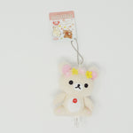2017 Korilakkuma Floral Sitting Plush Keychain - Korilakkuma Meets Chairoikoguma