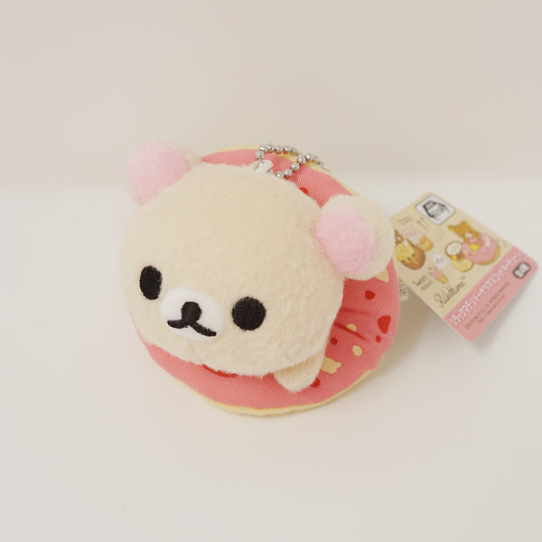 2018 Korilakkuma in Donut Prize Plush Keychain - Rilakkuma Deli