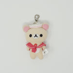 2012 Korilakkuma Sailor Marine Outfit Plush Keychain - Marine Rilakkuma Dara Dara