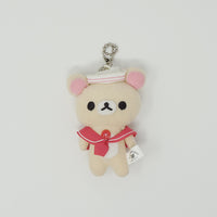 2012 Korilakkuma Sailor Marine Outfit Plush Keychain - Marine Rilakkuma Dara Dara