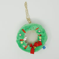 2019 Wreath Clear Plush Holder Pouch Keychain - Sumikkogurashi Christmas
