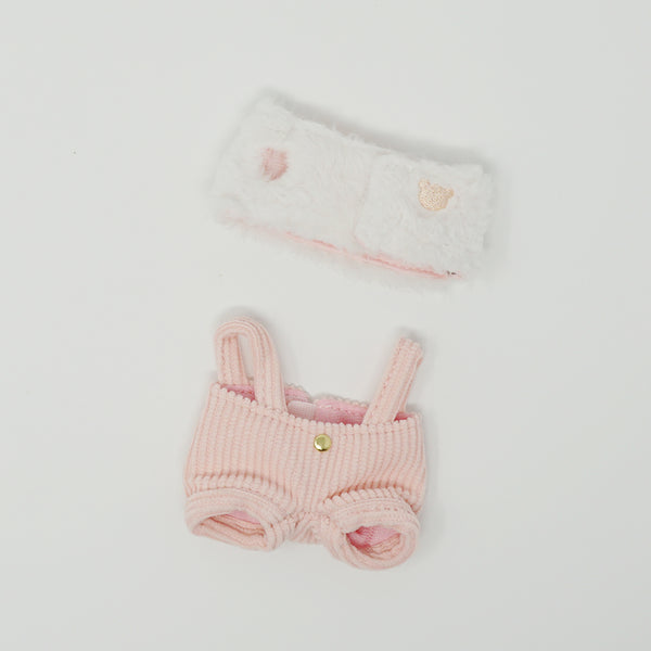 (No Packaging) 2019 Fluffy Coat & Pink Pants Outfit for Plush - Always with Rilakkuma - San-X