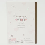 SET Folder, Notebook, & Eraser Heart Mochi Mochi Panda - Kamio Japan