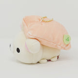 Korilakkuma Salmon Sushi Super Mochi Plush Keychain - Sushi Rilakkuma