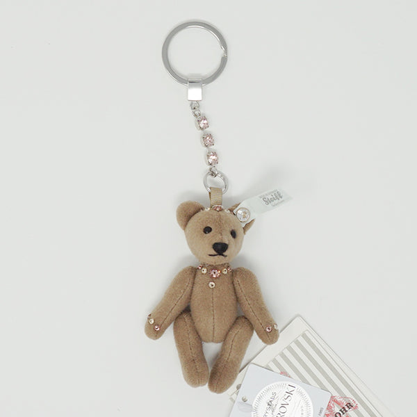 Brown Teddy Bear Swarovski Keychain - Steiff Selection