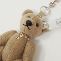 Brown Teddy Bear Swarovski® Keychain Plush - Steiff Selection